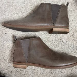 Sperry Brown Leather Chelsea Ankle Boots